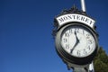 Monterey Harbor Entrance Street Clock near Fisherman`s Wharf